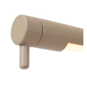 Lucide Madison - lampe de bureau avec variateur tactile - 62,5 x 5,5 x 33 cm - 6,5W LED dimmable inclus - taupe