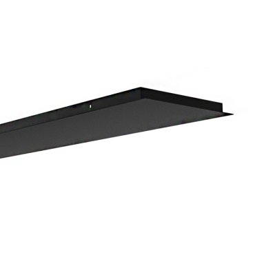 Artdelight Plate - plaque de plafond extensible jusqu'à 15 lampes - 160 x 30 x 3 cm - noir