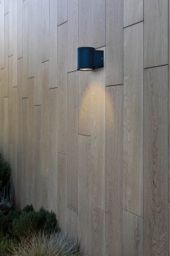 Faro Tond - Applique d'extérieur - Ø 8 x 9,5 x 10 cm - 6W LED inclus 2700K - IP54 - gris foncé