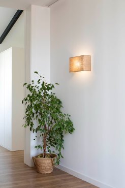 Faro Otton vertical - applique - 10,5 x 20 x 37,5 cm - jute