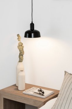 Faro Tatawin - lampe suspendue - Ø 18,4 x 108,1 cm - noir