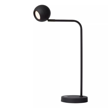 Lucide Comet - lampe de table rechargeable - 30,2 x 15 x 49,6 cm - 3 step dimmer - 3W dimmable LED inclus - noir