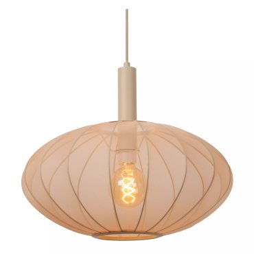 Lucide Corina - lampe suspendue - Ø 50 x 170 cm - beige