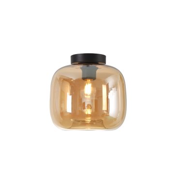 Artdelight Preston - plafonnier - Ø 24 x 23 cm - ambre