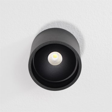 MODÈLE D’EXPOSITION - Artdelight Ormond - plafonnier - Ø 11 x 10 cm - 7W LED dimmable inclus - IP54 - noir