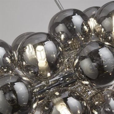 Searchlight Berry - lampe suspendue - 100 x 40 x 150 cm - chrome et verre fumé