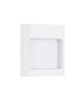 Nova Luce Tall - applique murale extérieure - 12,5 x 13,5 x 4 cm - 9W LED inclus - IP54 - blanc sablé