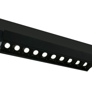 ONE Light Linéaire LED orientable - spot sur rail - système de rail triphasé - 58 x 6 x 8 cm - 10 x 5W LED inclus - noir - couleur de lumière blanche