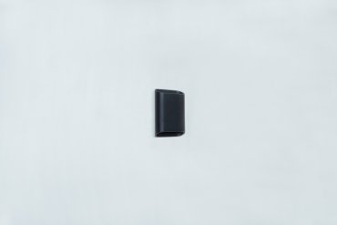 Artdelight Diaz Small - applique murale - 4 x 10 x 15 cm - 2 x 3W LED inclus - IP54 - noir