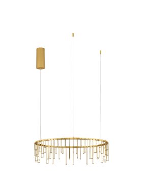 Nova Luce Stellar - lampe suspendue - Ø 65 x 150 cm - 26W dimmable LED inclus - doré
