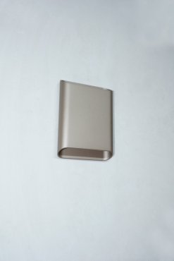 Artdelight Diaz Large - applique murale - 4 x 14,5 x 20 cm - 2 x 6W LED inclus - IP65 - champagne