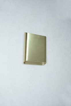 Artdelight Diaz Large - applique murale - 4 x 14,5 x 20 cm - 2 x 6W LED inclus - IP65 - or brossé