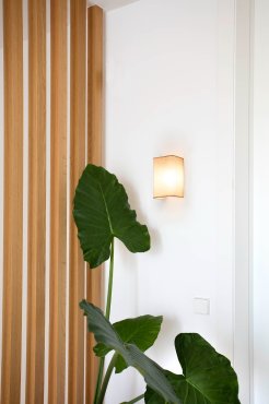 Faro Otton - applique - 10,5 x 12,5 x 20,5 cm - jute