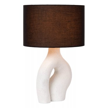 Lucide Forma - lampe à poser - Ø 34 x 54 cm - blanc et noir