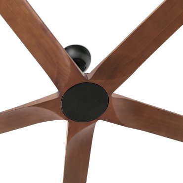 Faro Bigwood 24 XXL - ventilateur de plafond - Ø 240 cm - noir mat et noyer foncé