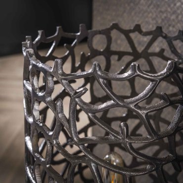Vico Weaver Cylinder XL - lampadaire - 122 cm - nickel noir