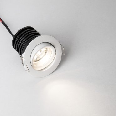Nova Luce Tif - spot à encastrer - Ø 60 mm, Ø 52 mm à encastrer - 2W LED inclus - blanc sable