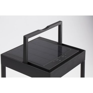 Faro Kasp - lampe solaire portable - 18,4 x 18,4 x 50 cm - 2W LED inclus - IP65 - noir mat