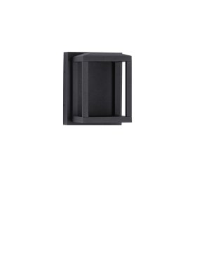 Nova Luce Prive - applique murale extérieure - 10 x 13 x 12 cm - 9W LED inclus - IP65 - noir sablé