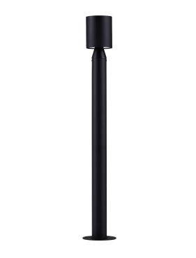 Nova Luce Brot - lampe de jardin - Ø 9 x 59,5 cm - 6W LED inclus - IP65 - noir sablé