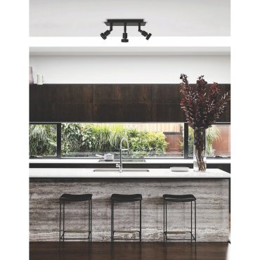 Artdelight Tech - spot en saillie 3L - 35 x 10 x 18,5 cm - noir