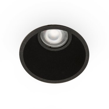 Faro Fresh - spot encastrable - Ø 90 mm, Ø 83 mm encastrable - IP44 - noir mat