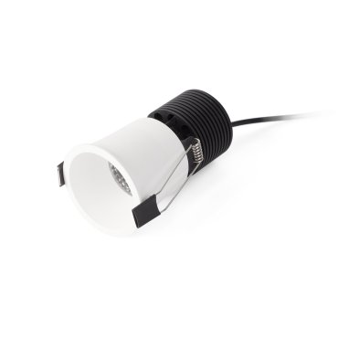 Faro Fox - spot à encastrer - Ø 65 mm, Ø 55 mm à encastrer - 10W LED dimmable inclus - blanc mat