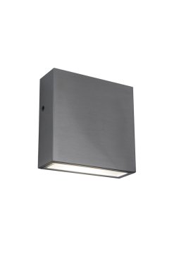 Lutec Gemini XF - applique murale - 11 x 3,8 x 11 - 9,5W LED inclus - IP54 - acier inoxydable - blanc