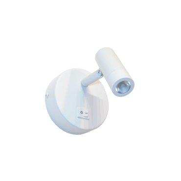 Artdelight Simply - applique murale avec interrupteur – 11,5 x 8 x 10 cm – 3W LED inclus - blanc