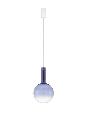 Nova Luce Nostos - lampe suspendue - Ø 25 x 170 cm - 6W dimmable LED inclus - bleu et or