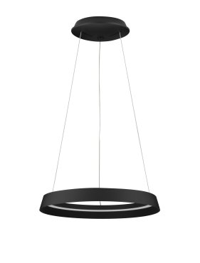 Nova Luce Ormi - lampe suspendue - Ø 45 x 150 cm - 38W dimmable LED inclus - noir sablé