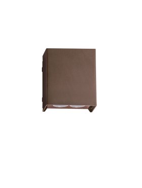 Nova Luce Elio - applique murale extérieure - 11,4 x 13 x 6,2 cm -  12W LED inclus - IP65 - corten