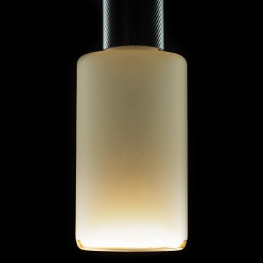 Segula Ampoule LED - Cylindre flottant - Ø 9 x 21 cm - E27 - 4,5W dimmable - 1900K - smokey frost