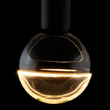 Segula Ampoule LED - 2Tone Globe - Ø 14,5 x 21 cm - E27 - 6W dimmable - 1900K - noir et transparent