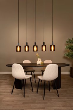 Lucide Lambres - lampe suspendue - 164 x 15 x 164 cm - noir