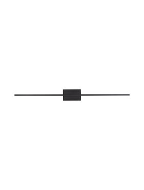 Nova Luce Azure - applique murale - 6,9 x 11,8 x 120,5 - 28,5W LED inclus - noir sable