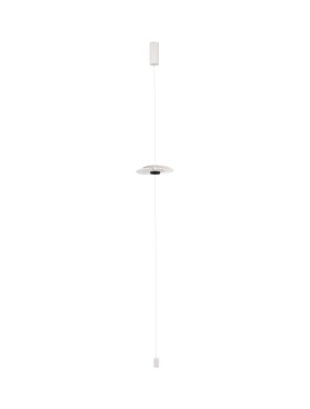 Nova Luce Olea - lampe suspendue - 35 x 390 x 10 cm - 16W dimmable LED inclus - blanc sablé