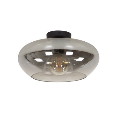 Vico Elevate Glass - plafonnier - Ø 40 x 22 cm - verre fumé