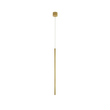 Nova Luce Elettra - lampe suspendue - Ø 1,5 x 200 cm - 5W LED inclus - laiton doré