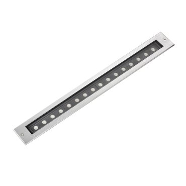 Faro Falls Orientable - spot extérieur au sol - 500 x 53 mm, 500 x 53 mm à encastrer - 18W LED inclus - IP67 - acier inoxydable satiné