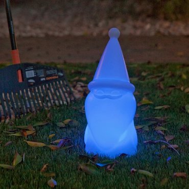 New Garden Amelio - lampe de table solaire - 41 x 19 x 18 cm - blanc