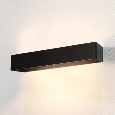 Artdelight Mainz XL - applique murale - 50 x 10 x 7 cm - 2 x 6,3W LED dimmable inclus - noir