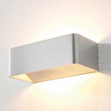 Artdelight Mainz - applique murale - 20 x 10 x 7 cm - 2 x 3W LED dimmable inclus - aluminium brossé