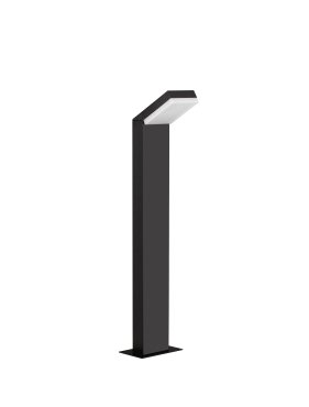 Nova Luce Farge - lampe de jardin - 16,5 x 76 x 10 cm - 12W LED inclus - IP65 - anthracite foncé