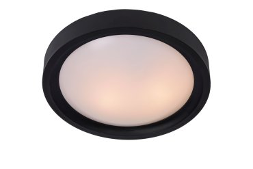 Lucide Lex - plafonnier - Ø 33 x 10 cm - noir