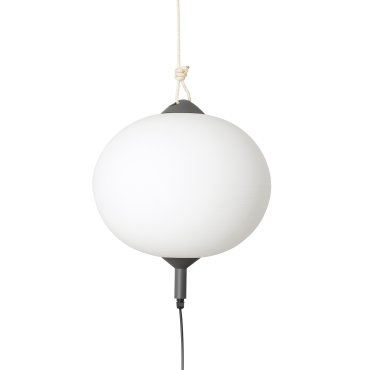 Faro Saigon - lampe portable avec prise - Ø 45 x 45 cm - IP65 - blanc mat