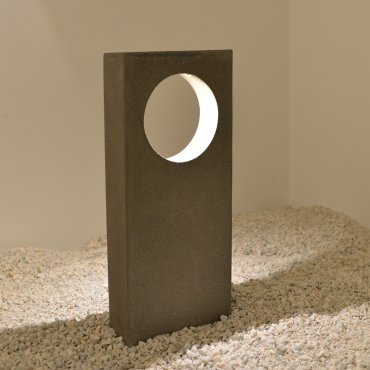 VK Lighting Logia - lampe de jardin - 40 x 20 x 79 cm - 6,5W LED inclus - IP65 - gris