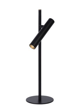 Lucide Philon - lampe à poser - Ø 13 x 42 cm - 4,5W LED dimmable inclus - noir