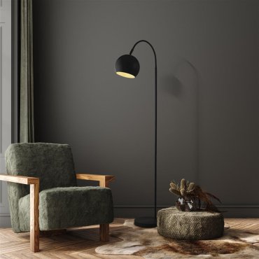 Searchlight Calumn - lampadaire - 55 x 24 x 143 cm - noir mat