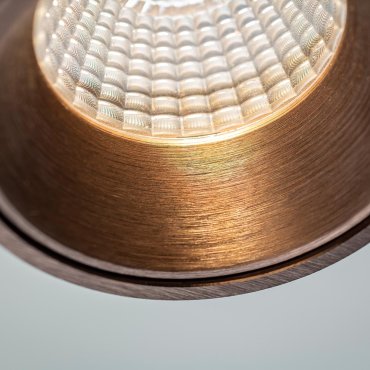 Artdelight Laguna - spot en saillie 1L - 10 x 10 x 9,5 cm - 6W LED dimmable inclus - bronze brossé